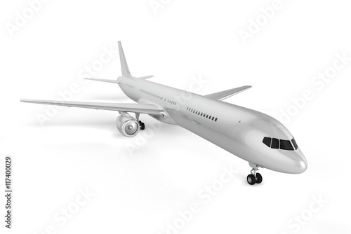 Blank Airplane Background - Mockup 3D illustration