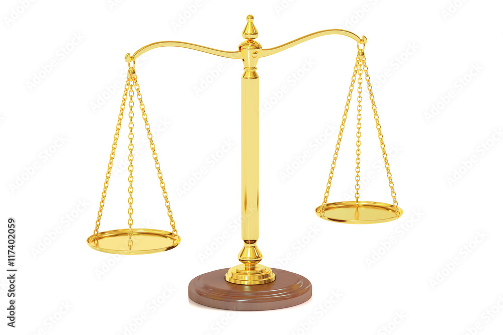 Scales of Justice, 3D rendering Scales of Justice, 3D rendering