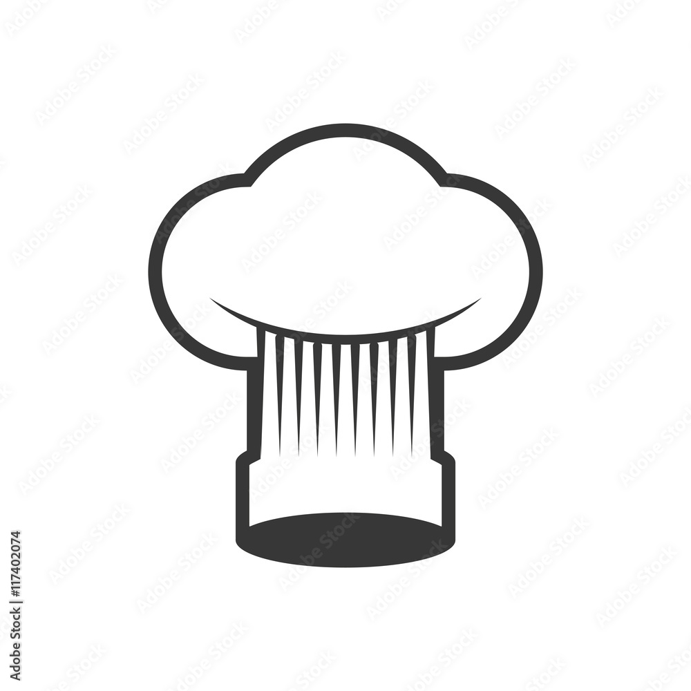 Chefs hat kitchen restaurant icon. Isolated and flat illustration. Vector graphic Chefs hat kitchen restaurant icon. Isolated and flat illustration. Vector graphic