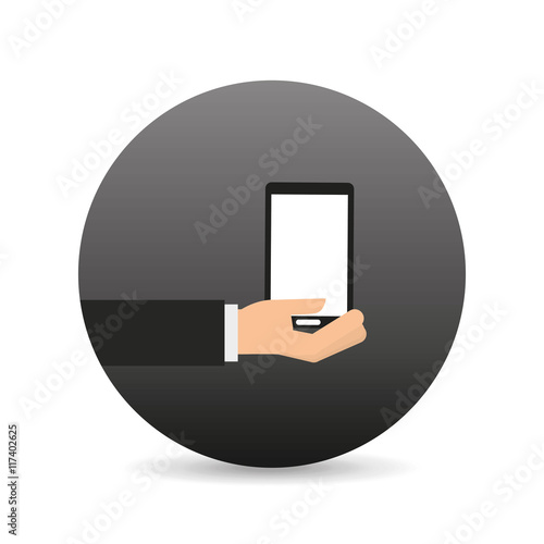 hand holding device icon