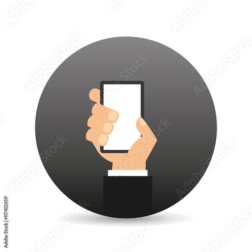 hand holding device icon