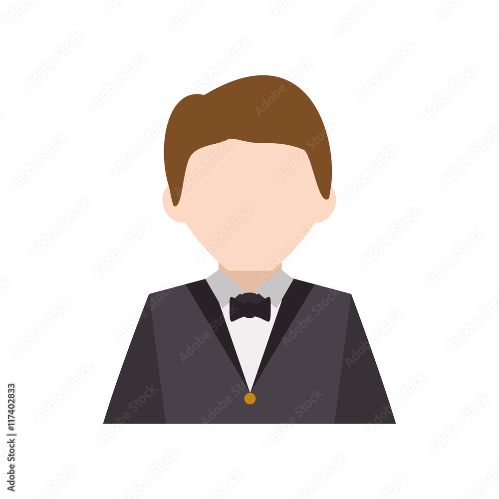 Man suit male avatar head person icon. Isolated and flat illustration. Vector graphic Man suit male avatar head person icon. Isolated and flat illustration. Vector graphic