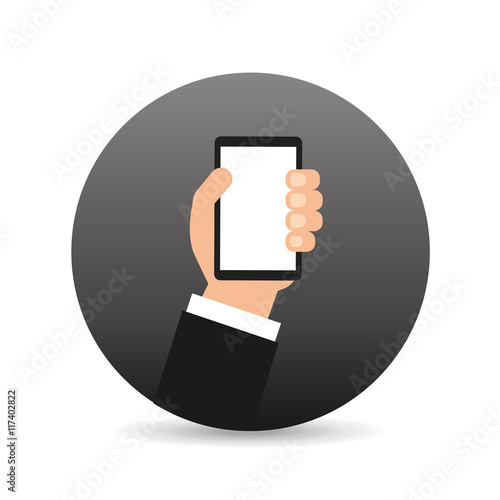 hand holding device icon