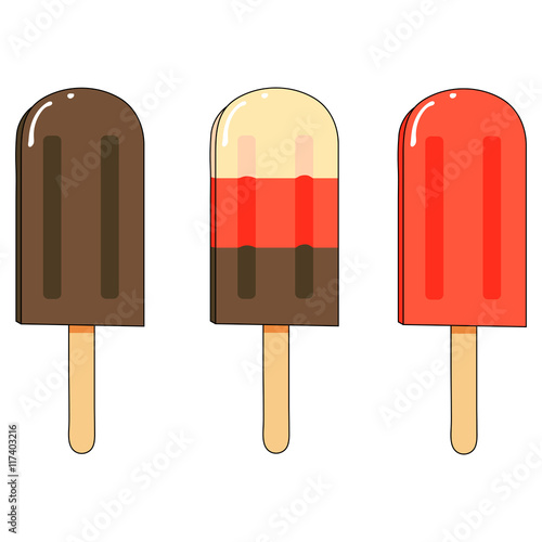 Illustration of popsicle ice cream