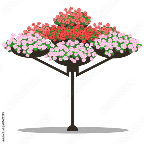 Vector illustration of floral arrangement