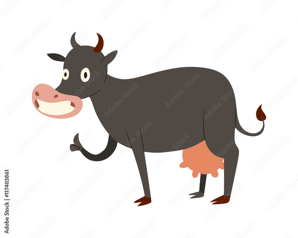 Milk cow cartoon character Milk cow cartoon character