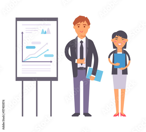 Business meeting vector illustration.