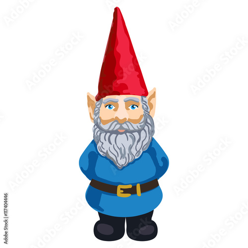 Illustration of garden gnome photo