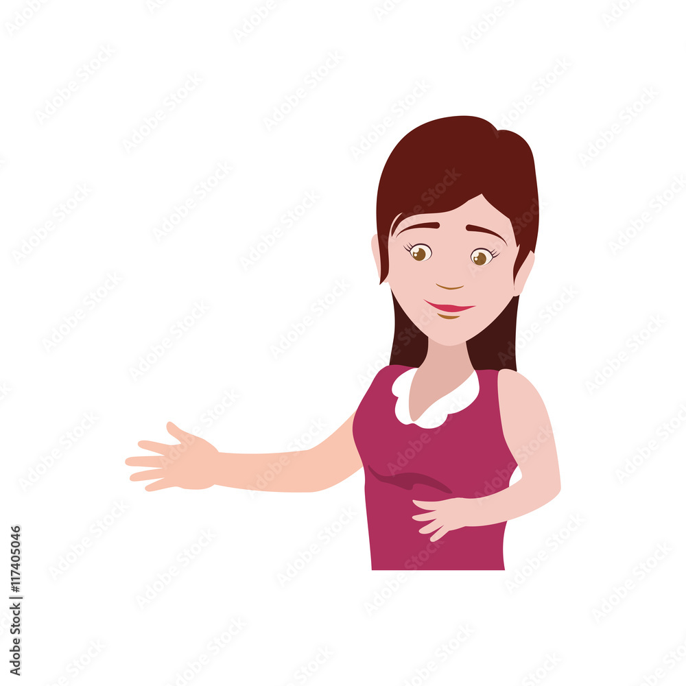 Woman female avatar person people icon. Isolated and flat illustration. Vector graphic Woman female avatar person people icon. Isolated and flat illustration. Vector graphic