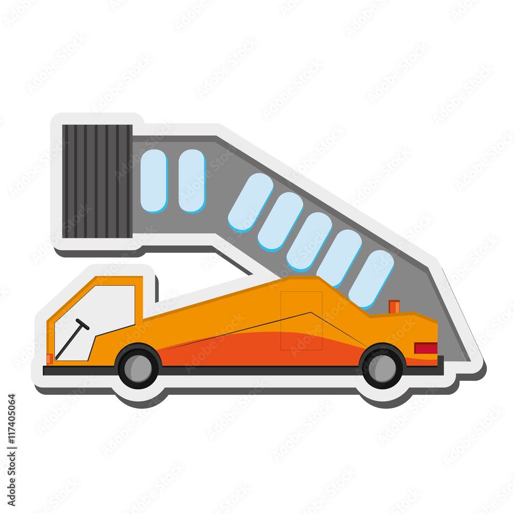 flat design airport ramp icon vector illustration flat design airport ramp icon vector illustration