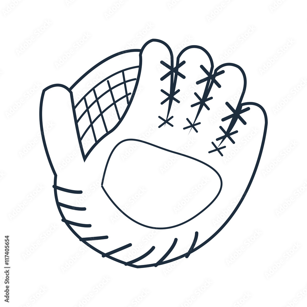 flat design baseball glove icon vector illustration flat design baseball glove icon vector illustration