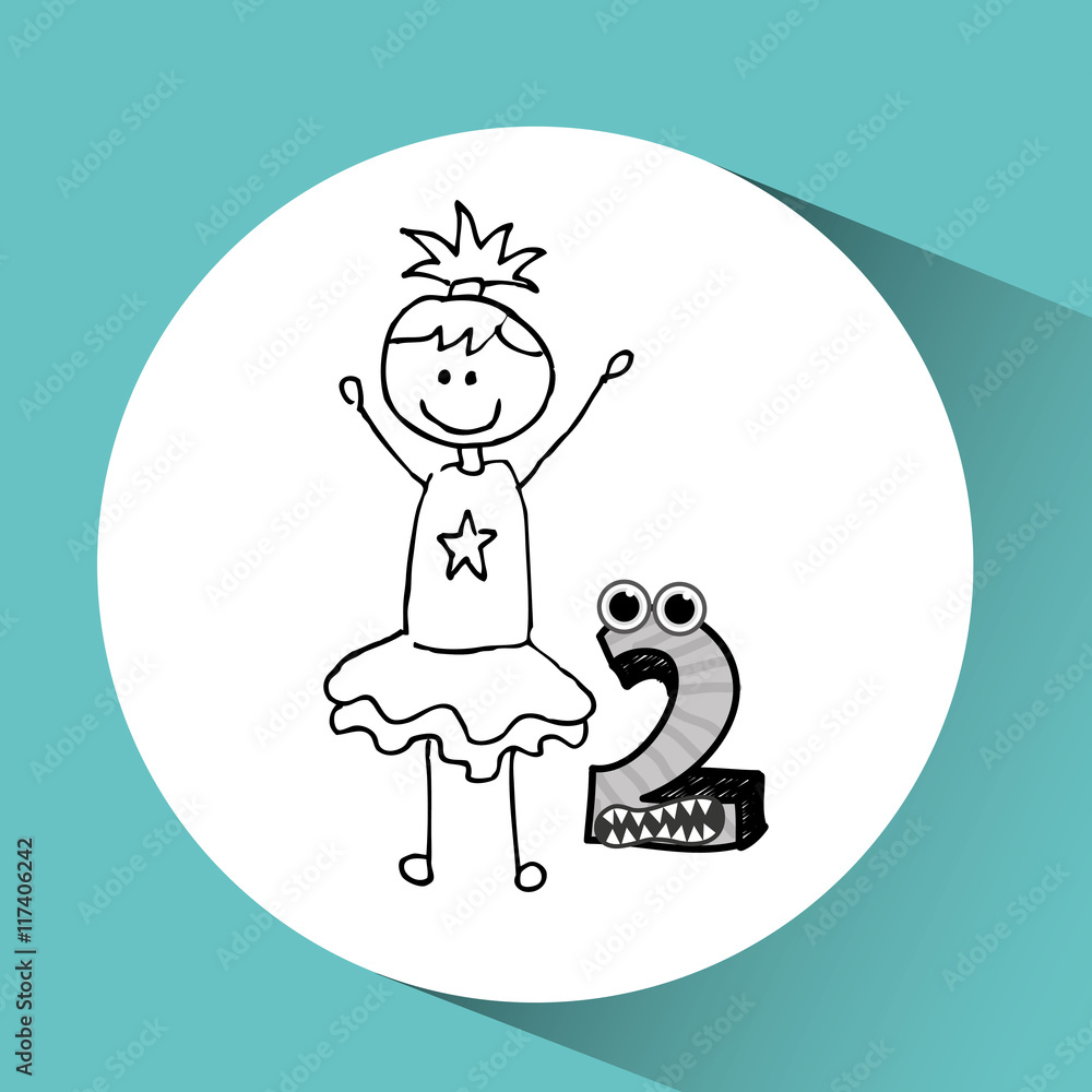 Obraz premium happy child icon