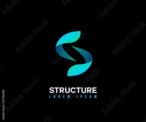 abstract s letter sign photo
