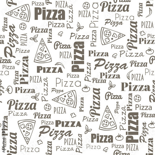 pizza seamless pattern