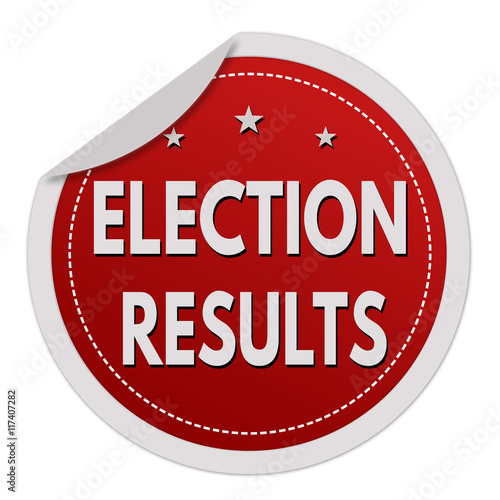 Election results sticker