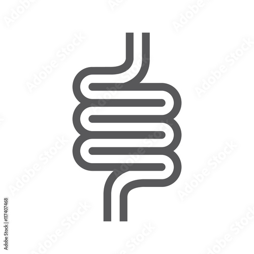 Intestines symbol or icon