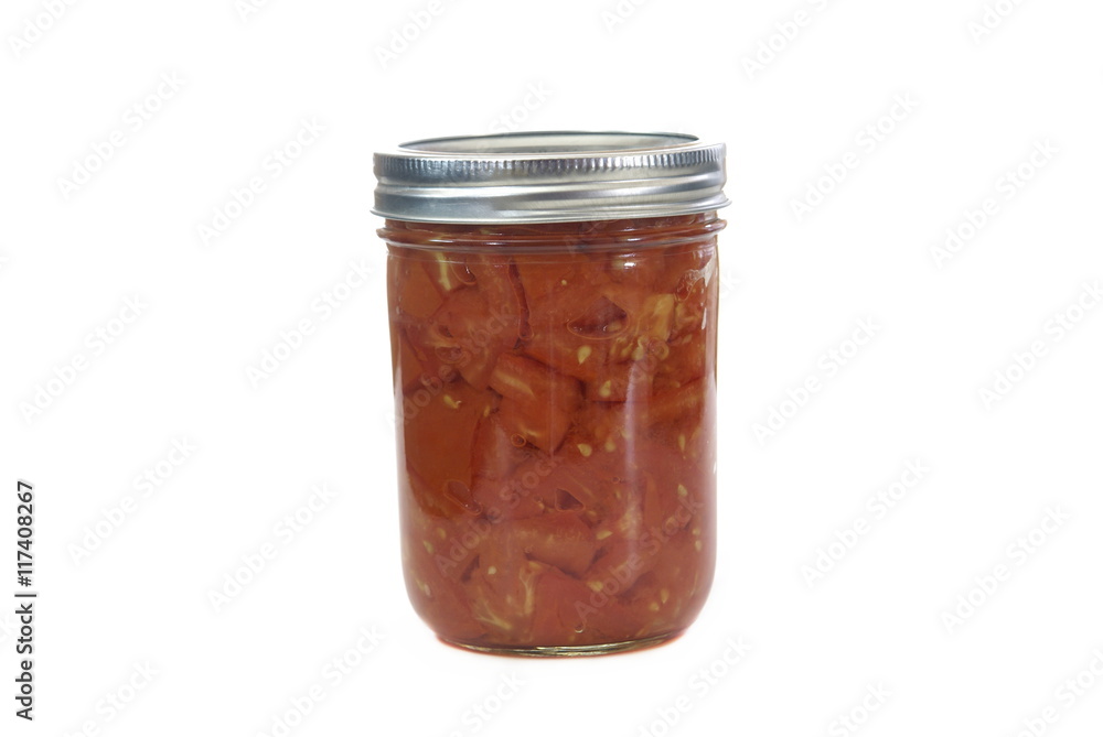 Jar of Preserved Tomatoes Jar of Preserved Tomatoes