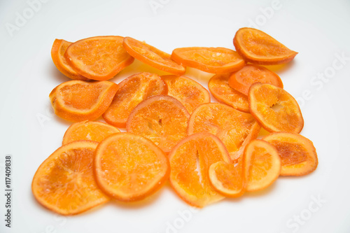 Slices of dried orang