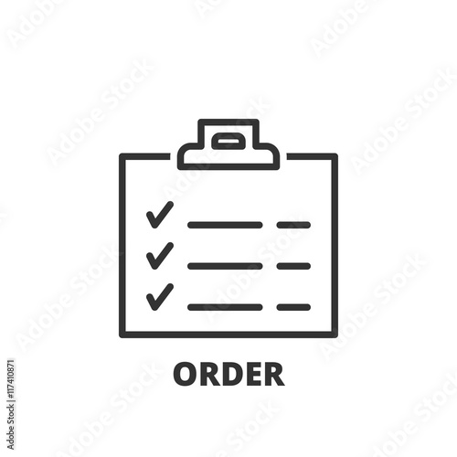 Line icon. Order