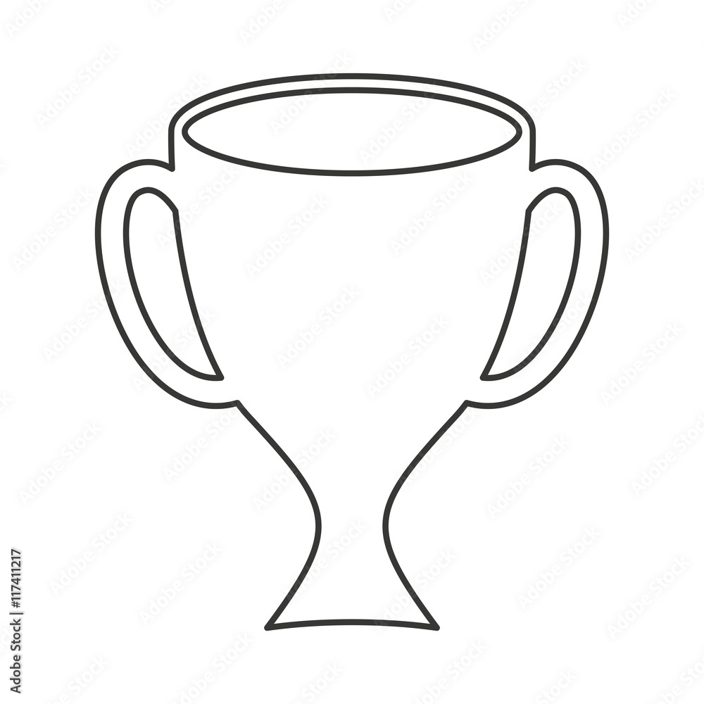 trophy green isolated icon trophy green isolated icon