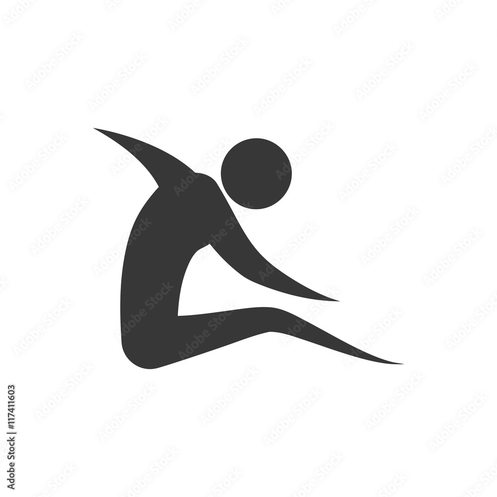 pictogram action move sport fitness icon. Isolated and flat illustration. Vector graphic pictogram action move sport fitness icon. Isolated and flat illustration. Vector graphic