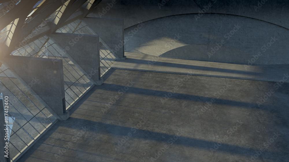 Abstract concrete geometric structure background. 3D rendering Abstract concrete geometric structure background. 3D rendering