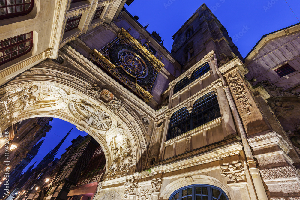 Obraz premium The Great Clock in Rouen