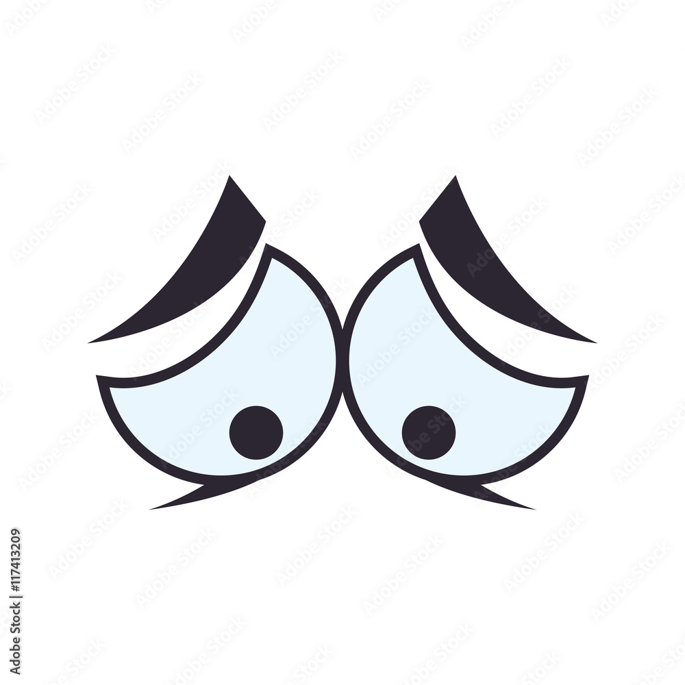 eye expression cartoon look icon. Isolated and flat illustration. Vector graphic eye expression cartoon look icon. Isolated and flat illustration. Vector graphic
