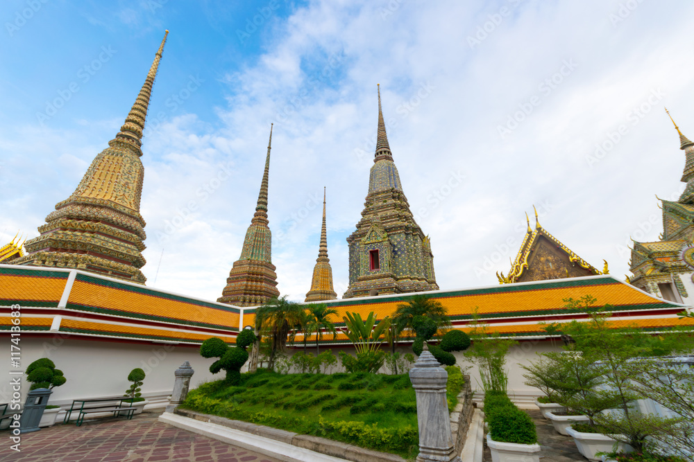 Naklejka premium Wat Pho in Bangkok, Thailand.