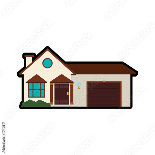 home house building real estate icon. Isolated and flat illustration. Vector graphic