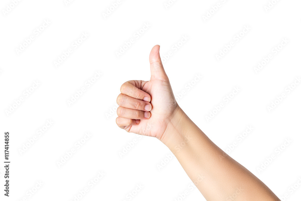 Woman hand isolated on white background with clipping path Woman hand isolated on white background with clipping path