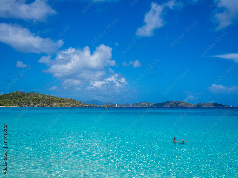 Caribbean sea at US Virgin Islands