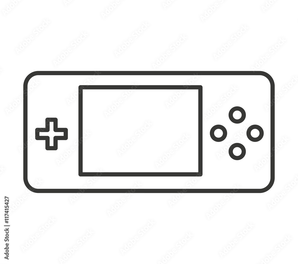 control game portable isolated icon