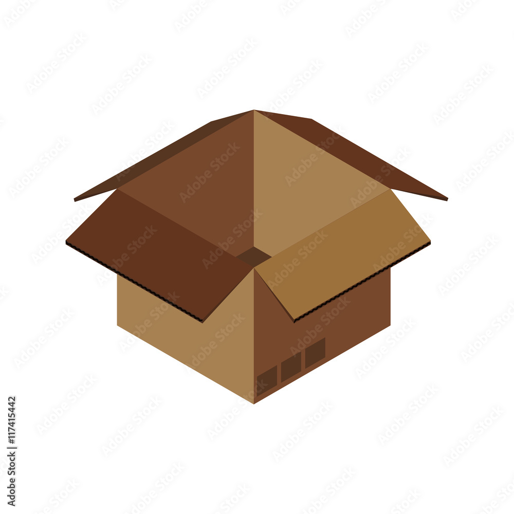 box package delivery shipping logistic security icon. Isolated and flat illustration. Vector graphic box package delivery shipping logistic security icon. Isolated and flat illustration. Vector graphic