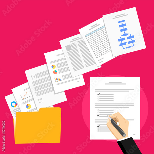 Business proposal and business agreement. Business person sign an agreement.