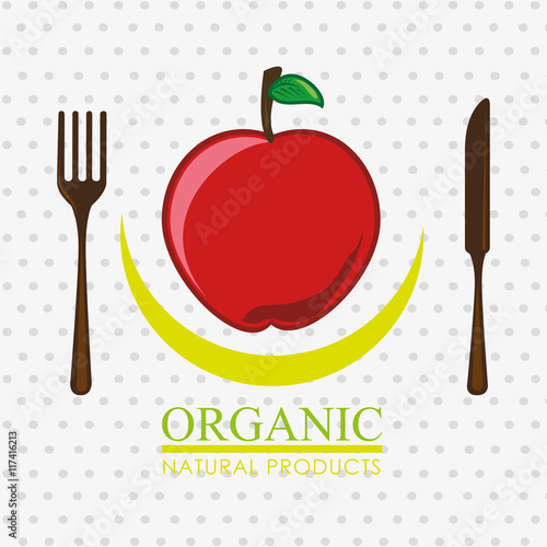 healthy vegetarian food label isolated icon design