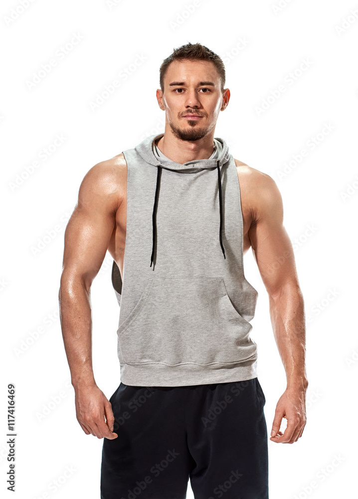 Muscular young man posing Muscular young man posing