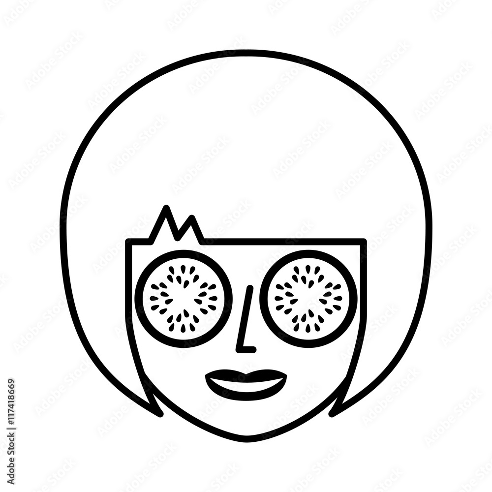 woman female threatment spa icon woman female threatment spa icon