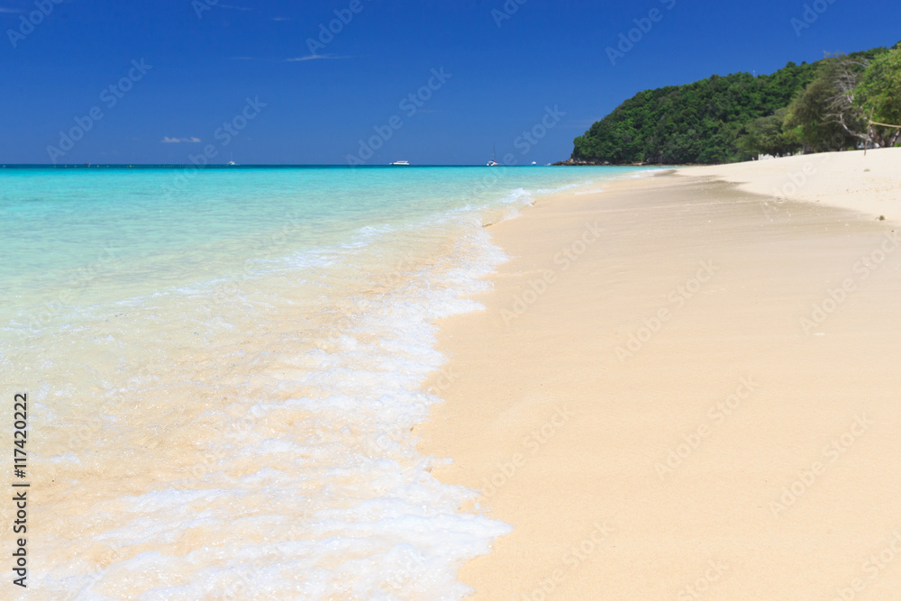 tropical beach clear water ,clean beach