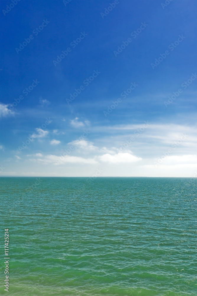 turquoise sea and blue sky