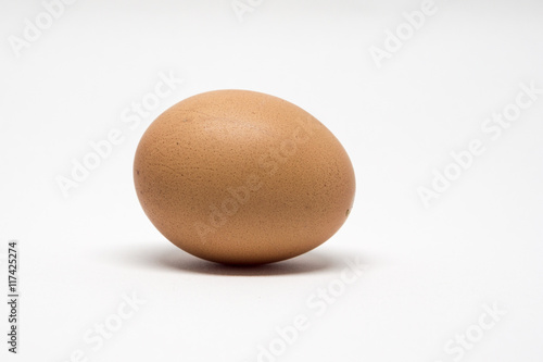 Egg isolated on white background with clipping path