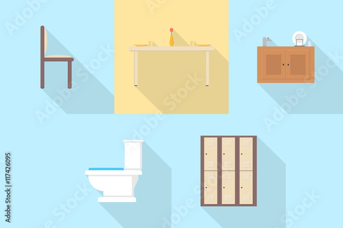 Interior and Furniture Icons Set