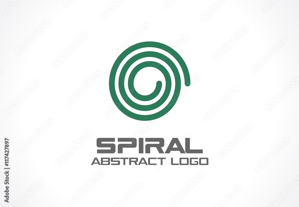 Abstract business company logo. Corporate identity design element. Spiral, Nature, mix, ecology logotype idea. Swirl, whirlpool, rotation and twist concept. Vector icon Abstract business company logo. Corporate identity design element. Spiral, Nature, mix, ecology logotype idea. Swirl, whirlpool, rotation and twist concept. Vector icon
