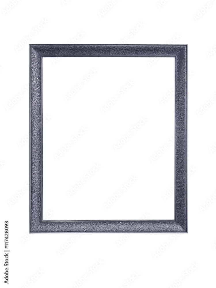 Fototapeta premium silver picture frames isolated on white background