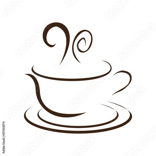 Coffee logo icon vector