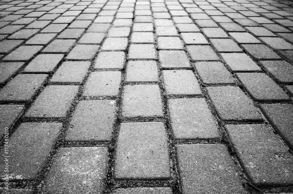 Gray cobble road background photo