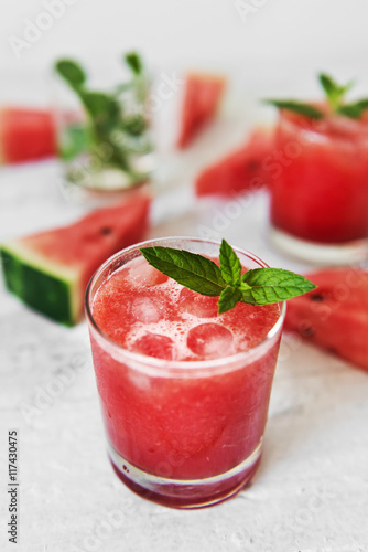 Tasty and refreshing watermelon juice