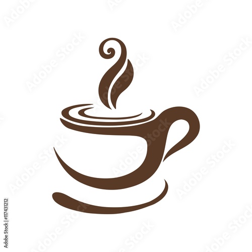 Coffee&tea logo symbol vector