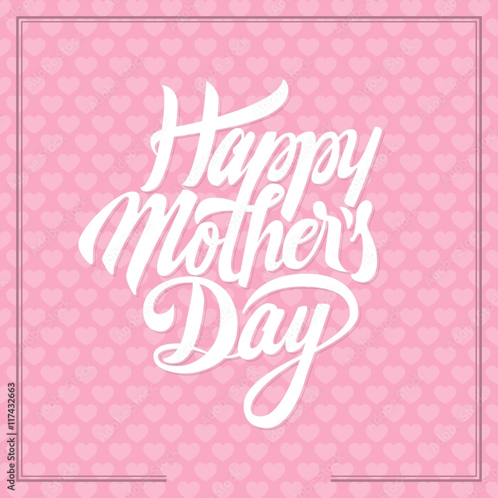 Pink mothers day card