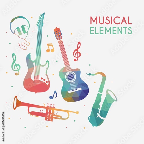 Colorful musical elements